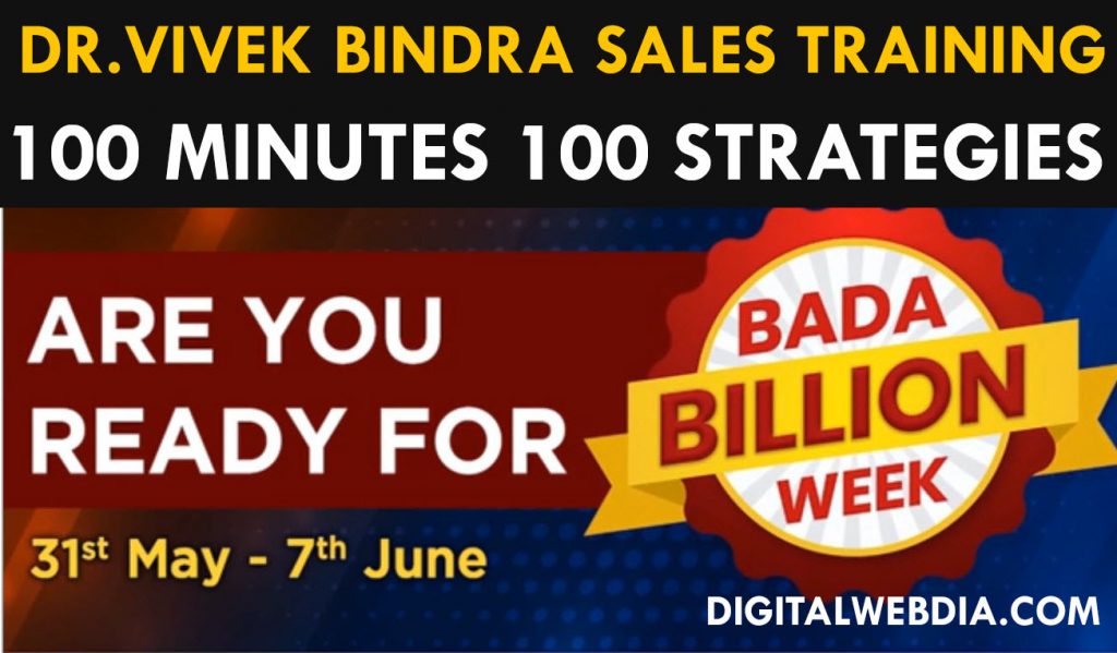 [Dr Vivek Bindra] World's Largest Sales Training Webinar 100 Minutes 100 - Full Sessions